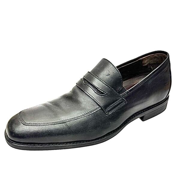 Johnston & Murphy Shoes Mens 10 M Sheepskin Black XC4 Waterproof Loafers 15-2045 main image 3